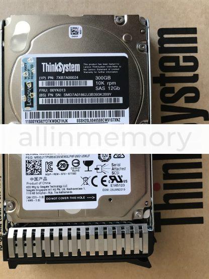 Lenovo 7XB7A00024 00YK013 300G 10K 12Gb SAS 2.5 SR550 SR650 Hard Drive